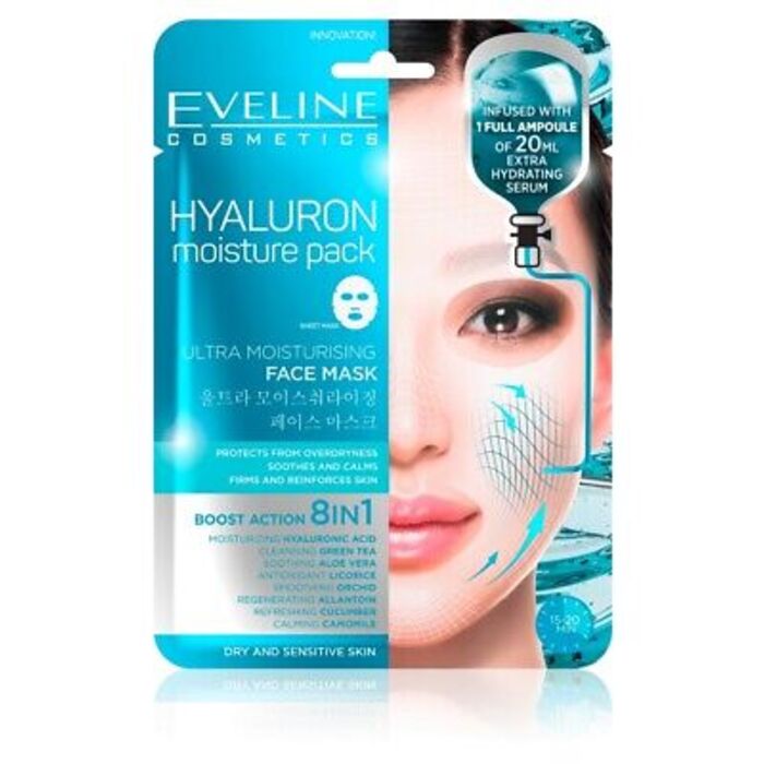 Detail produktu Hyaluron Moisture Pack Ultra Moisturising Face Mask - Plátýnková maska pro všechny typy pleti Hyaluron Moisture