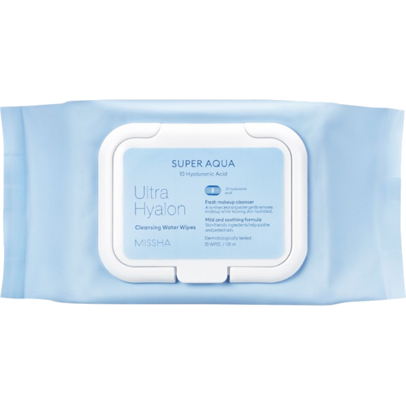Detail produktu Super Aqua Ultra Hyalon Cleansing Water Tissue - Odličovací pleťové ubrousky Super Aqua