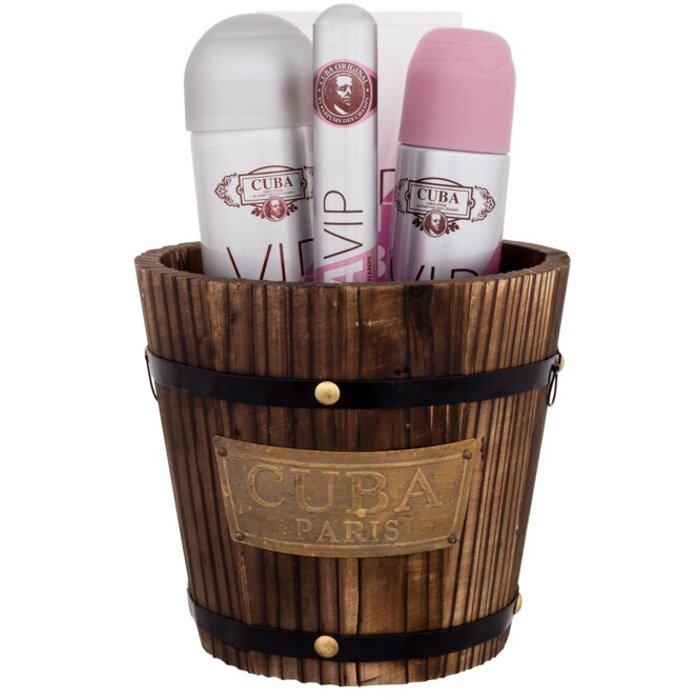 Detail produktu VIP Cuba Dárková sada EDP 100 ml, EDP 35 ml, tělový sprej 200 ml a tělové mléko 200 ml VIP Cuba