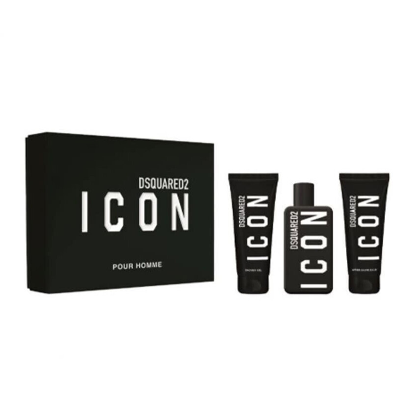 Detail produktu Icon Pour Homme Dárková sada EDP 100 ml, sprchový gel 100 ml a balzám po holení 100 ml Icon Pour