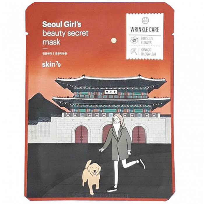 Detail produktu Seoul Girl`s Beauty Secret Mask Wrinkle Care Mask - Plátýnková maska proti vráskám Seoul Girl`s