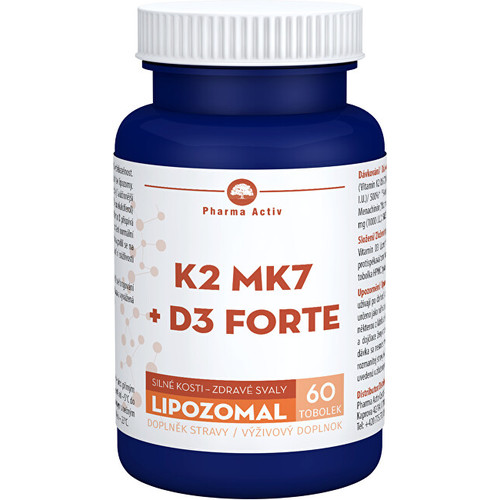 Detail produktu Lipozomální K2 MK7 + D3 Forte 60 tobolek Lipozomální K2